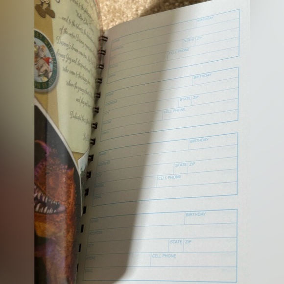 Walt Disney World 40th Anniversary Address Book - Epcot Magic Kingdom - Picture 3 of 6
